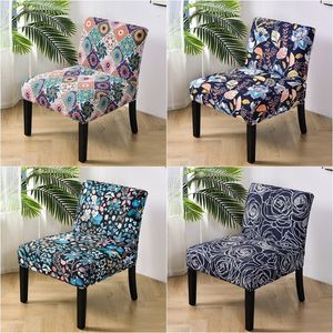Stuhlhussen Accent Armless Chair Cover Bohemian Single Sofa Chair Schonbezüge Nordic Stretch Chair Seat Covers Elastic Couch Protector Covers 230627
