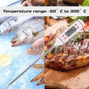 Cyfrowy termometr oleju cyfrowego Mięso smażone pokarmy żywność termometrowa BBQ Temperatura z termoparą czujnika sondy termopar