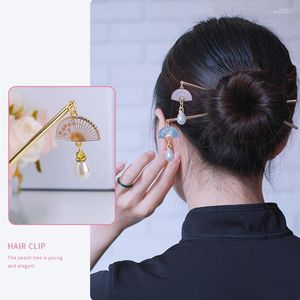 Hair Clips Vintage Chinese Style Hanfu Stick Hairpin Women Alloy Material Pendant Chopsticks For Cheongsam Clothes ML