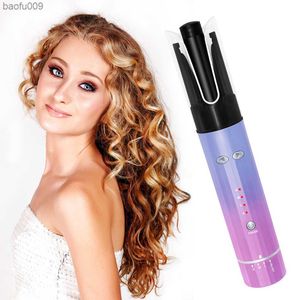 Nowe bezprzewodowe curling Iron Property się bezprzewodowe automatyczne obrót do włosów Ceramiczny Automatyczny wałek 4800 mAh Przenośne narzędzia do stylizacji L230520