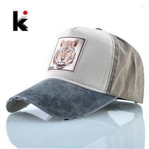 Berretti da baseball Primavera Baseball Uomo Donna Moda Hip Hop Bone Gorras Estate Cotone traspirante Papà Cappelli Unisex Snapback Modello tigre Touca