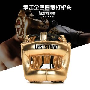 Equipaggiamento protettivo Conveniente Dimensione libera Muay Thai Boxe Taekwondo MMA Casco Protezione per la testa Karate Sparring Kickboxing Copricapo protettivo 230627