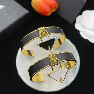 Classic Bracelet Gold silver Bangle for Men Enamel Bracelet Men Women Cuff Bracelet Lover's Bracelet pendant Wide with Gift Bag