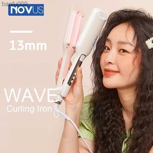 Novus 13mm Electric Hair Curler Ceramic Hair Curling Iron Wand Fast Heating Hair Waver Curler Roller Curls Waving Styling Tools L230520