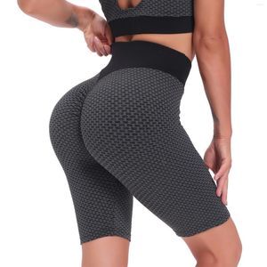 Aktiva shorts Kvinnor Tights Knee Push Up Short High midje Bulift Cycling Yoga Pants Workout Kvinnliga leggings Fitness