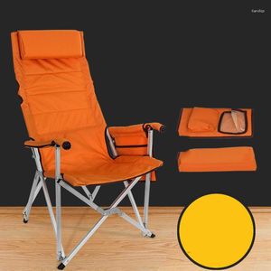 Camp Furniture Simple Outdoor Folding Chair Portable Oxford Cloth Aluminum Alloy Backrest RV Picnic Multifunctional Dachuan Recliner Stool