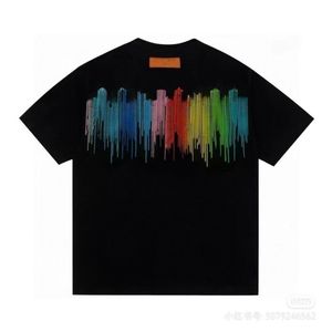 Designer-T-Shirt mit rundem Kragen, Herren-T-Shirts, Sommer, lose Übergröße, T-Shirts, Bekleidung, modische Oberteile, lässiges Brust-Buchstaben-Hemd für Männer, Luxuskleidung, süße Straßenhemden