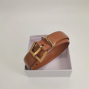 Cintura di design per donna Vera pelle 3,0 cm Larghezza Cinture da uomo di alta qualità classiche Fibbia a Y cnosme Cintura da donna Cintura Ceintures Con scatola
