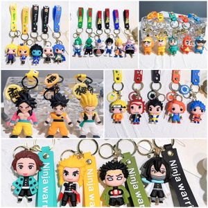 Wholesale Multiple styles Anime Toys Silicone doll keychain cute cartoon backpack key pendant car bag pendant keychain gift