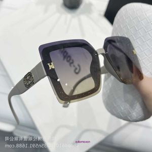 Novos óculos de sol de luxo da moda H polarizados óculos de sol resistentes a UV Diamante plataforma estilo céu estrelado transmissão ao vivo quente Tiktok BFJJ