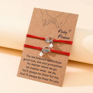 Charm Bracelets 2023 Korean A Solemn Pledge Of Love Couple Imition Pearl Magnetic Bracelet For Women Men Keepsake Anniversary Gift