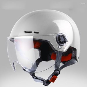 Motorcycle Helmets Summer Adult Electric Half Helmet Scooter Motor Crash Helmetor Moto Bike Sunshade Sun Protection