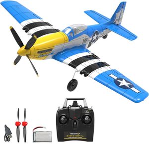 Electricrc Aircraft Volantex płaszczyzna EPP 400 mm P51D Mustang F4U 4-CH 2,4G 6-osiowy samolot RTF z Xpilot Stabilizatorem RC płaszczyzna 230626