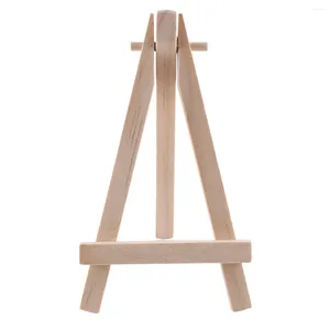 Jewelry Pouches 24Pcs 12.7cm Mini Wooden Display Stands Easels Table Top Suitable For Children's Handicrafts Business Cards