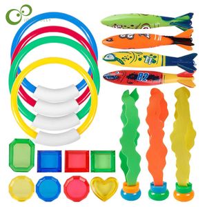Sand Play Water Fun 31pcs Summer Children Swimming Pool Diving Toys Water Sports Play Toys Underwater Grabbing Toys Diving Training Kit DDJ 230626