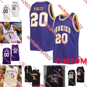 Washington Husky Basketball Jersey Samuel Ariyibi Sam Slutske 8 Nate Calmese 10 Will Landram Washington Huskies koszulki