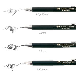 연필 독일 FABERCASTELL TKFINE 기계식 연필 0.3/0.35/0.5/0.7/0.9/1.0mm 낮은 무게 중심이며 리드를 깨기 쉽지 않습니다.