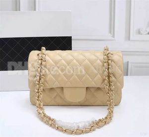 Top Designe canale di borsa di marca di lusso personalizzato Borsa da donna 2023 pelle breve catena d'oro bella tracolla 2,55 cm in bianco e nero clip di bovino rosa spalla di pelle di pecorahH