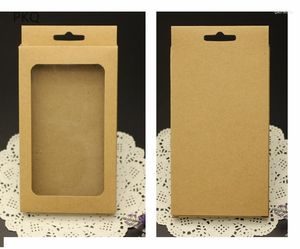 Presentförpackning 30st 175x105x25mm telefonfodral Box White Kraft Paper Boxes Black Cardboard Present Brown for Mobile