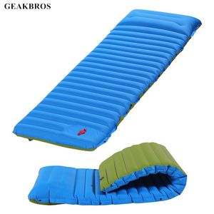 MAT Camping Sleeping Pad Uppblåsbar luftmadrasser Utomhus Mat Splicing Beach Picnic Bed Ultralight Vandring Trekking Tält Luftkudde