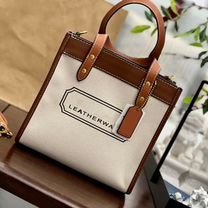 Nowy projektant Lady Field Tote nylonowa torba na ramię COAC Luksusowe dwukolorowe wysokiej jakości torebki Projektanci płóciennych oryginalnych totów torebki torby Rozmiar 22 20 cm