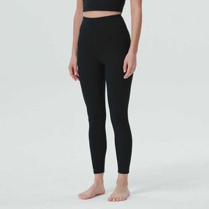 LU-13 Yoga Suit Wunder Lounge Pants Esportes Feminino Meia-calça de cintura alta Fitness Yoga Capri Bolso Leggings de Ginástica
