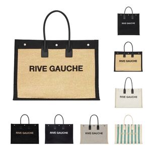 Summer Weave Rive Gauche Totes Shopper Bags Fashion Girls Luxurys Designer Clutch Travel Beach Bag Womens Mens Crossbody Handbag Weekender Shoulder Diaper Bag