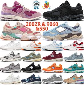 Designer 2002r new balances shoes 550 sneakers nb 9060 protection pack phantom pink rain cloud mirage grey black camo white green shadow light blue balance