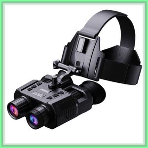 Teleskop Binoculars Night Vision Binoculars Goggs Infrared Digital Head Mount inbyggt BatterinchargeAb Hunt Camping Equipment 1080p Video HKD230627