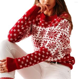 Frauenpullover Frauen Pullover Langarm Rundhals Gestrickte Herbst Winter Warme Weihnachtskostüm Geschenke 2023 Ankunft