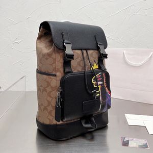 Klassisk designer ryggsäck coac -spår datorväskor totes casual läder axlar män packar plånbok handväskor med bältesband komposit högkvalitativ väskstorlek 40x29cm