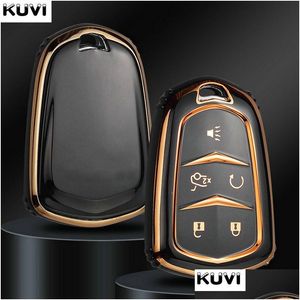 Car Key New Tpu Case Remote Control Protector Er For Cadillac Atsl Xts Xt5 Cts Ct6 Ats 28T Srx Escalade Accessories Drop Delivery Mo Dhzec