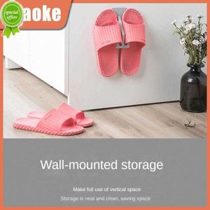 New Abs Material Shelf Durable Punch-free Installation Shoe Storage Hook Safe And Environmentally Friendly Bathroom Slipper Rack