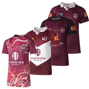 Inne towary sportowe 2024 Harvey Norman Qld Maroons Ridigenous Home Rugby Jersey Queensland Rugby Shirt Custom Name and Number 230627