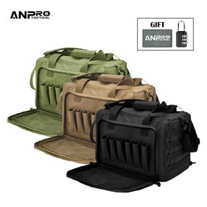 Bolsas multifuncionais Saco para campo de tiro Molle System Acessório de caça ao ar livre Nylon Tactical Gun Case Pack Pistol Tools Shoulder Bag Sniper BlackHKD230627