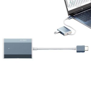 Nav 4 i 1 typ C multiportadapter USB 3.0 Multipla en-till-fyra datordelningsdockningsstation