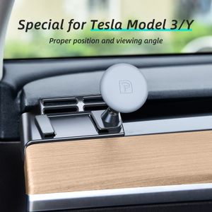 Magnetischer Auto-Telefonhalter für Tesla Model 3/Y, magnetischer Telefonständer, GPS-Unterstützung, 360 Grad drehbarer Handyhalter