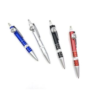 Smoking Pipes 135Mm Ball Pen Shaped Metal Filter Herbal Pipe Tobacco Hand Cigarette Holder With Write Function Tool Accessories Drop Dhhms