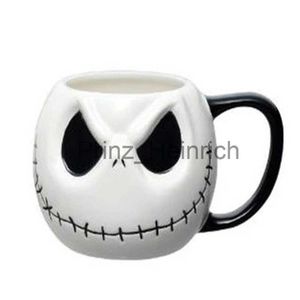 Tazze Pumpkin King Jack SkellingtonFace Ceramics Tazze tazza da caffè Milk Tea office Tazze Bicchieri il miglior regalo di compleanno J230627