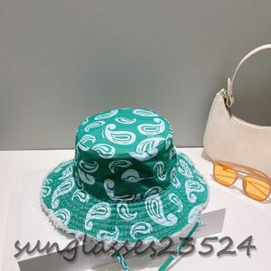 Bob Luxe Geniş Kötü Şapkalar Tasarımcı Kova Şapkası Kadınlar Yaz Plajı Seyahat Şapkası Kova Şapkası Kova Şapkası Yeşil Şapka