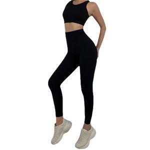 Spot Goods Cross-Border Neue Ankunft Wabenmuster Europäischen und Amerikanischen Nahtlose Nude Feel Yoga Kleidung Sport Weste für Frauen Hip Li