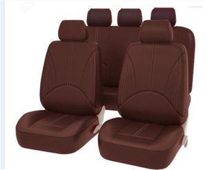 Car Seat Covers Full Set Universal For 97% Model PU Leather Front Rear Protection Cover Auto Interior Accessories