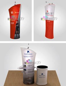 Free Standing Trade Show Arc Top Display Stand Tension Banner