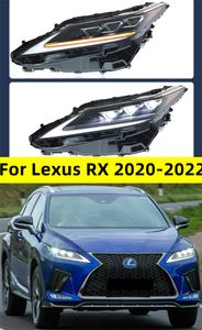 Huvudlampa för Lexus RX300 LED-strålkastare 20 20-20 22 Strålkastare RX450 RX200T DRL Turn Signal High Beam Angel Eye