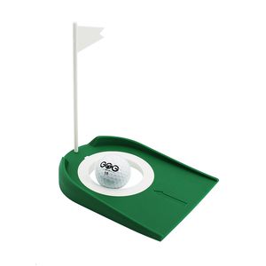 Andere Golfprodukte Indoor Putting Cup mit Lochflagge Return Ball Training Putter Übungshilfen Drop Ship 230627