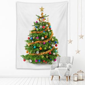 Arazzi Albero di Natale Arazzo Poster Coperta Arazzi Casa Classroom Party Flag Wall Hanging Arte Decorativa Home Decor XF1049-2 230626