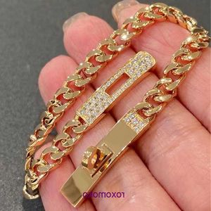 Wholesale Luxury H Home Bracelets online store Pig Nose Bracelet 925 Sterling Silver Plated 18K Rose Gold New kelys Full Diamond Precision With Gift Box V8BC