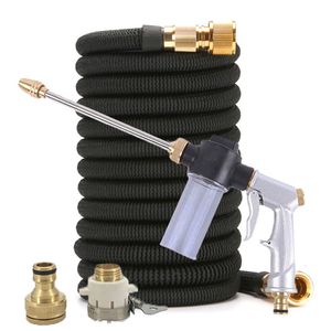 Watering Equipments Garden Water Hose Expandable Double Metal Connector High Pressure Pvc Reel Magic Pipes for Farm Irrigation Car Wash 230626