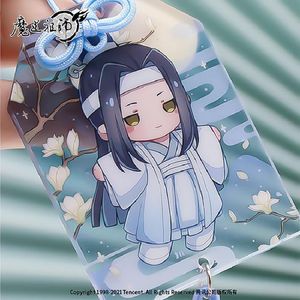 Ringe Anime Mo Dao Zu Shi We Wuxian Lan Wangji Kreatives Acrylheizt Neujahr viel Glück Amulett Kimono Pray Keychain Cosplay