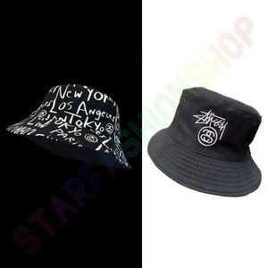 Men's and Women's Designers Luxurious Double Sided Wearing Graffiti High Quality Craft Summer Sunshade Hat Unisex very perfect